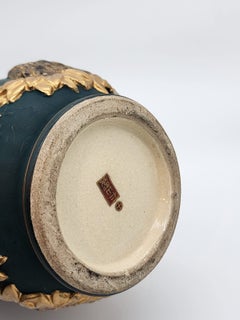 Japanese Satsuma Moriage Vase with Arhat Decoration, Meiji Style, Early 20th Cen
