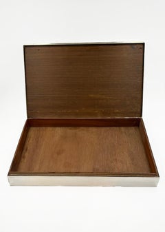 Hermès Paris Metal Decorative Box with Iconic H Motif