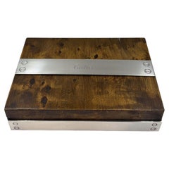 Vintage Cartier Art Deco Wooden Desk Box, France, circa 1930-1950