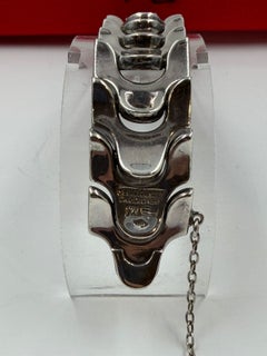 Vintage Antonio Belgiorno .900 Silver Modernist Link Bracelet