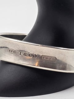 Tiffany & Co. 1837 Sterling Silver Cuff Bracelet and Wide Band Ring Set