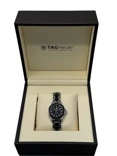 TAG Heuer Formula 1 Ceramic Black Dial Diamond Marker Watch, circa 2010