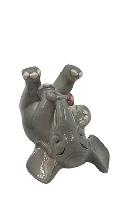 Vintage Lenci Ceramic Elephant, Italy, Mid-20th Century