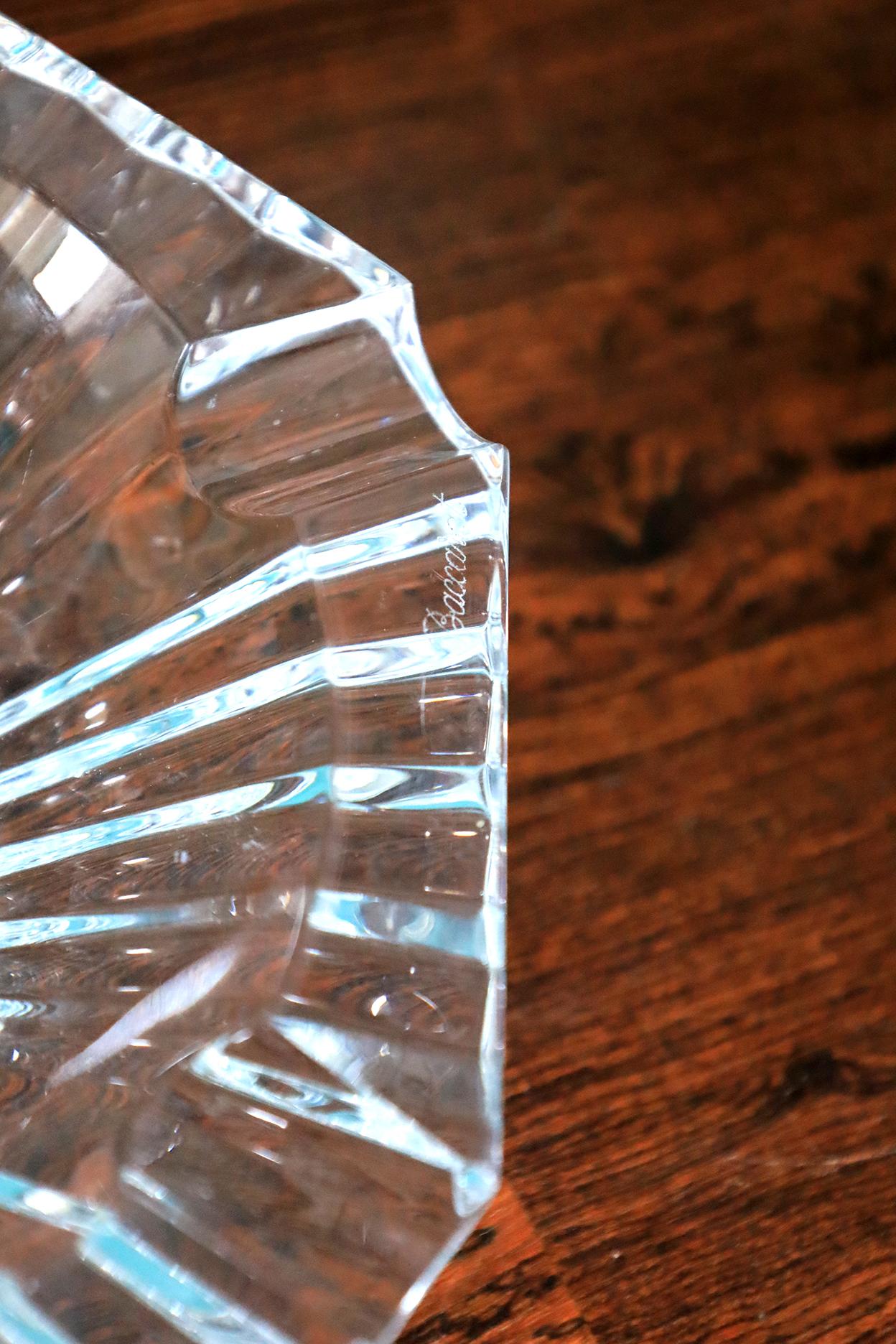 Hand-Crafted Baccarat Crystal Ashtray For Sale