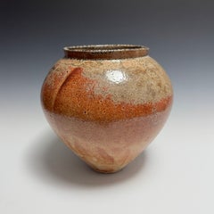 Shino Vessel by Jason Fox, Hand-Crafted Ceramic, Modern Design, Los Angeles