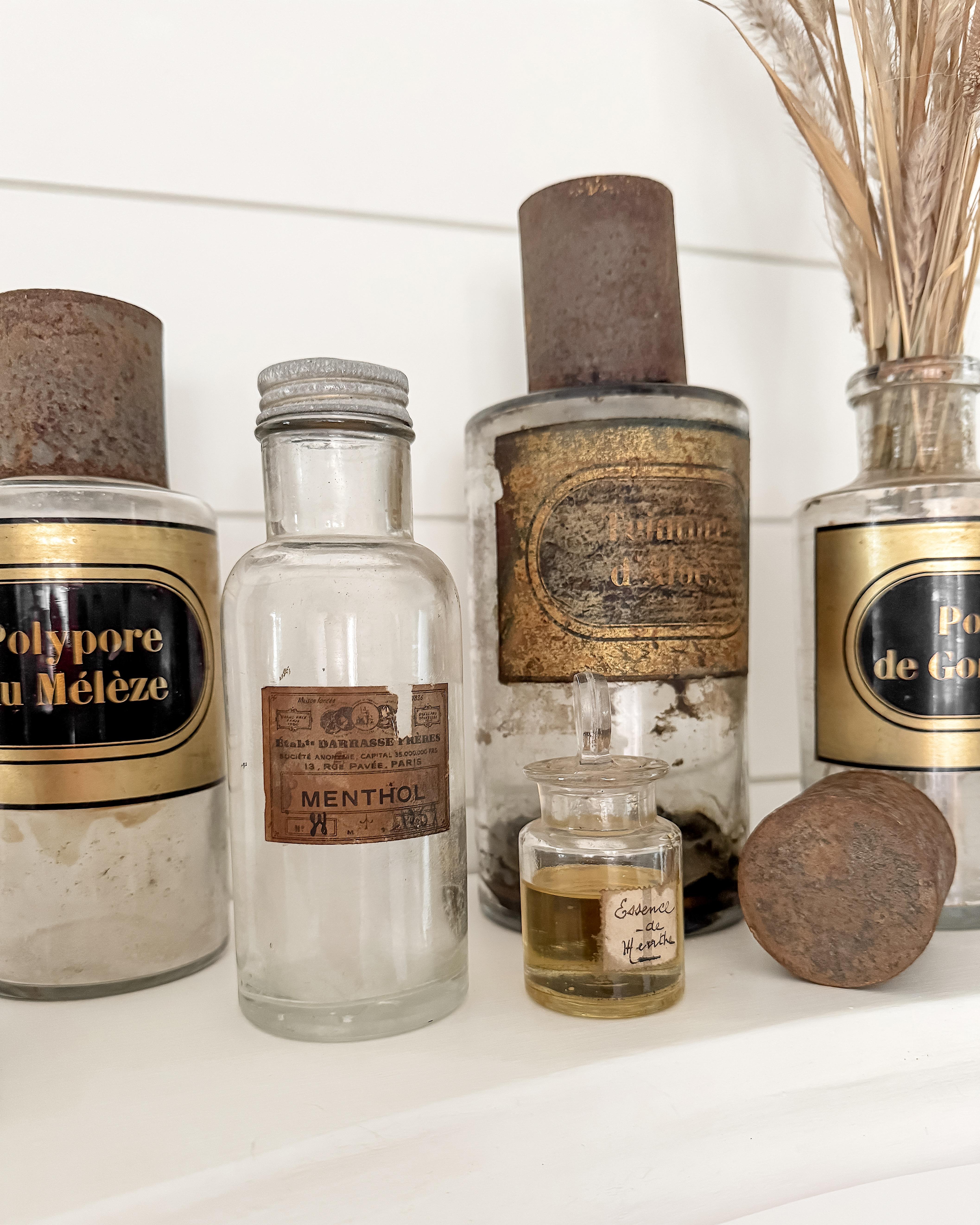 Set of 10 19th and 20th Century French Apothecary Bottles For Sale 1