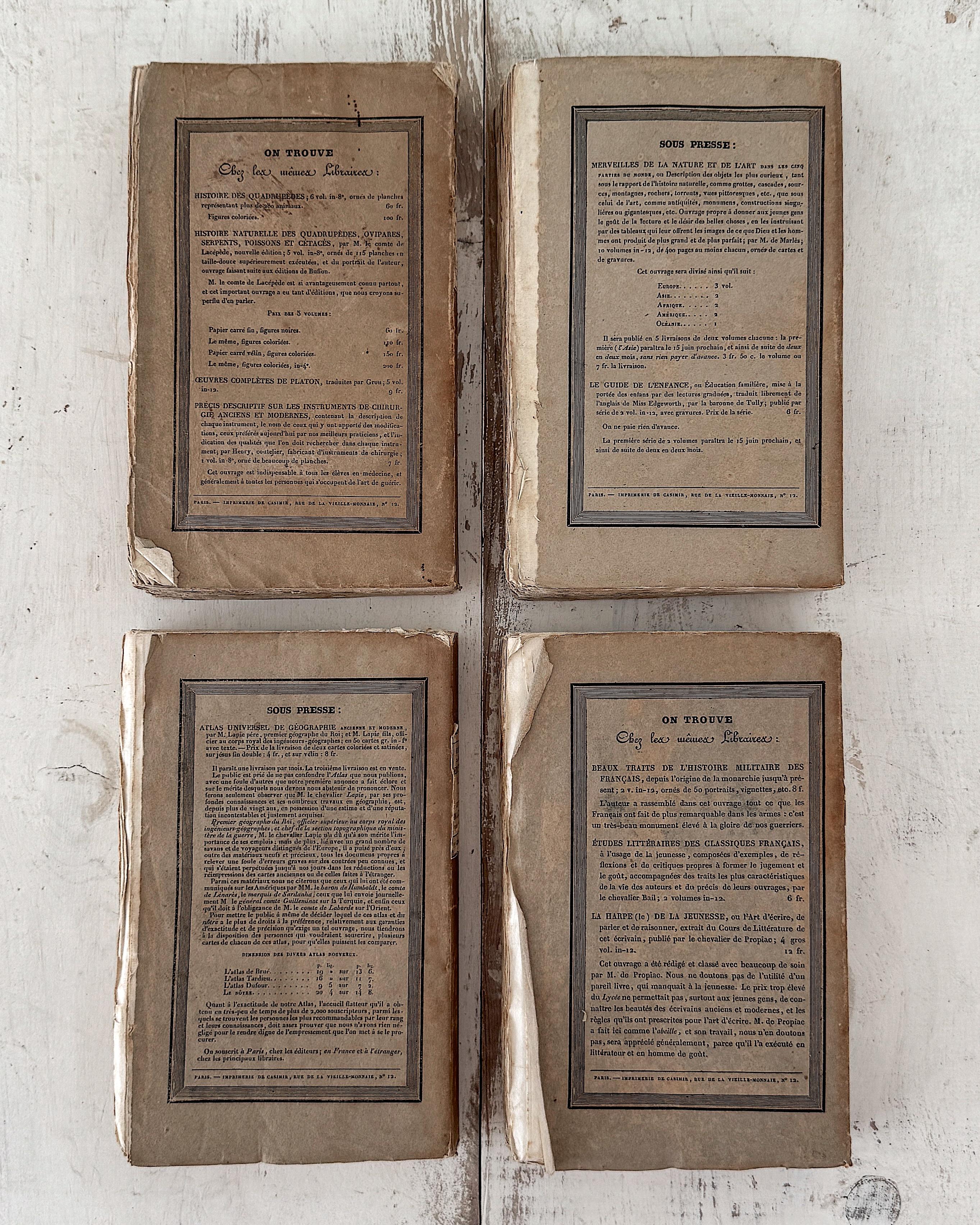 (Lot de 22) Œuvres d'un naturaliste français du 19e siècle Livres en papier chiffon en vente 11
