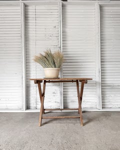 Late 19th Century Belgian Natural Pine Folding Table