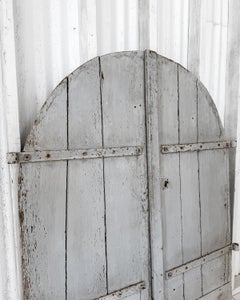 Pair of Reclaimed 18th Century French Shutter Doors with Original Paint