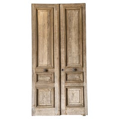 Pair of Reclaimed 19th Century French Exterior Doors, in Oak