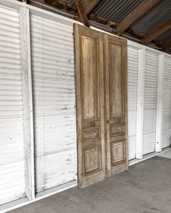 Pair of Reclaimed 19th Century French Exterior Doors, in Oak