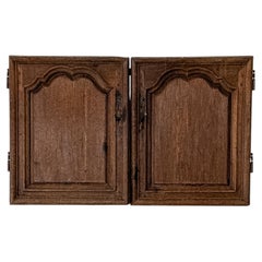 Pair of Reclaimed 19th Century French Provincial Cupboard Doors in Oak