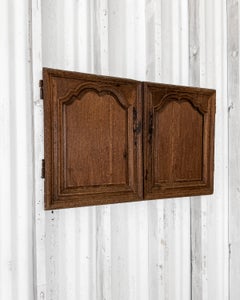 Pair of Reclaimed 19th Century French Provincial Cupboard Doors in Oak