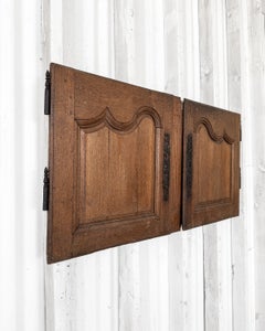 Pair of Early 19th-Century French Provincial Oak Cupboard Doors