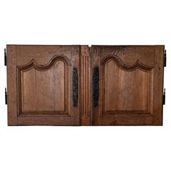 Pair of Early 19th-Century French Provincial Oak Cupboard Doors