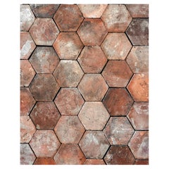 19th Century Reclaimed French Terracotta Tiles, 482 SF