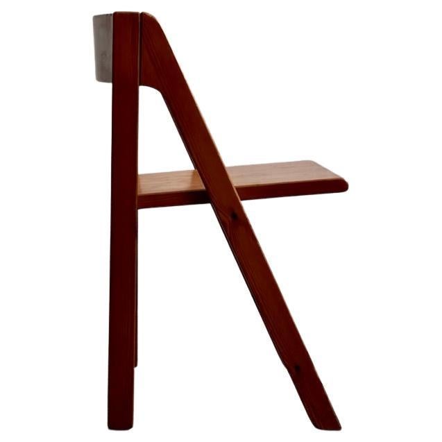 Rare Danish Chair in Solid aged Pine by Nissen & Gehl 1970, Model: Fyrkat For Sale