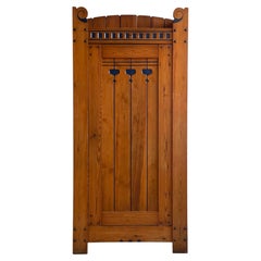 Danish Art Nouveau Cabinet by Hans Kristensen, Solid Pine, 1910-1920