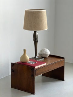 Thorvald Bindesbøll für Tvermoes & Abrahamson: Bronzetischlampe, Dänemark 1903