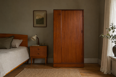 Mid Century Teak Tambour Wardrobe from Austinsuite, 1960s
