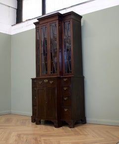 Antique Georgian Mahogany Glazed Display Cabinet, 1810s