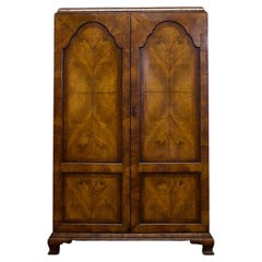 Vintage Art Deco Burr Walnut Wardrobe, 1920s