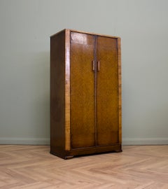 Mid-Century Oak Compact Wardrobe, 1950s