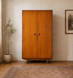 Armario de mediados de siglo en madera de teca de Butilux, años 60