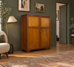 Antique Edwardian Compact Wardrobe, 1910s