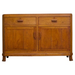 Vintage Oak Art Deco Sideboard, 1930s