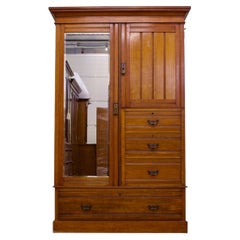 Armadio combinato "Compactum" vittoriano in noce d’epoca, anni ’90 del XIX secolo