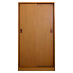 Teak Double Sliding Door Wardrobe from Austinsuite, 1960s