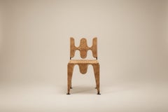 Mid-Century Modern Ripple Weave Chair in Wrought Iron and Wicker