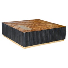 Mesa baja de parquet de bambú Estilo moderno de mediados de siglo