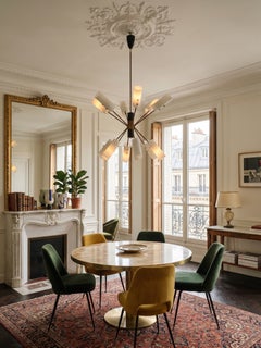 Mid-century Chandelier attributable to Angelo Lelii for Arredoluce, Italy.