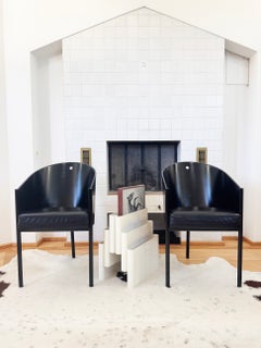 Original BLACK 1984 "Costes" Dining Chairs by Philippe Starck for Driade — Pair