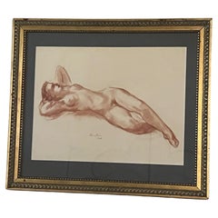 Harry Rosin Nude Pastel, c. 1948
