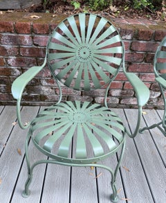 Francois Carre Petite Sunburst Chairs-Set of 2. Circa 1930's