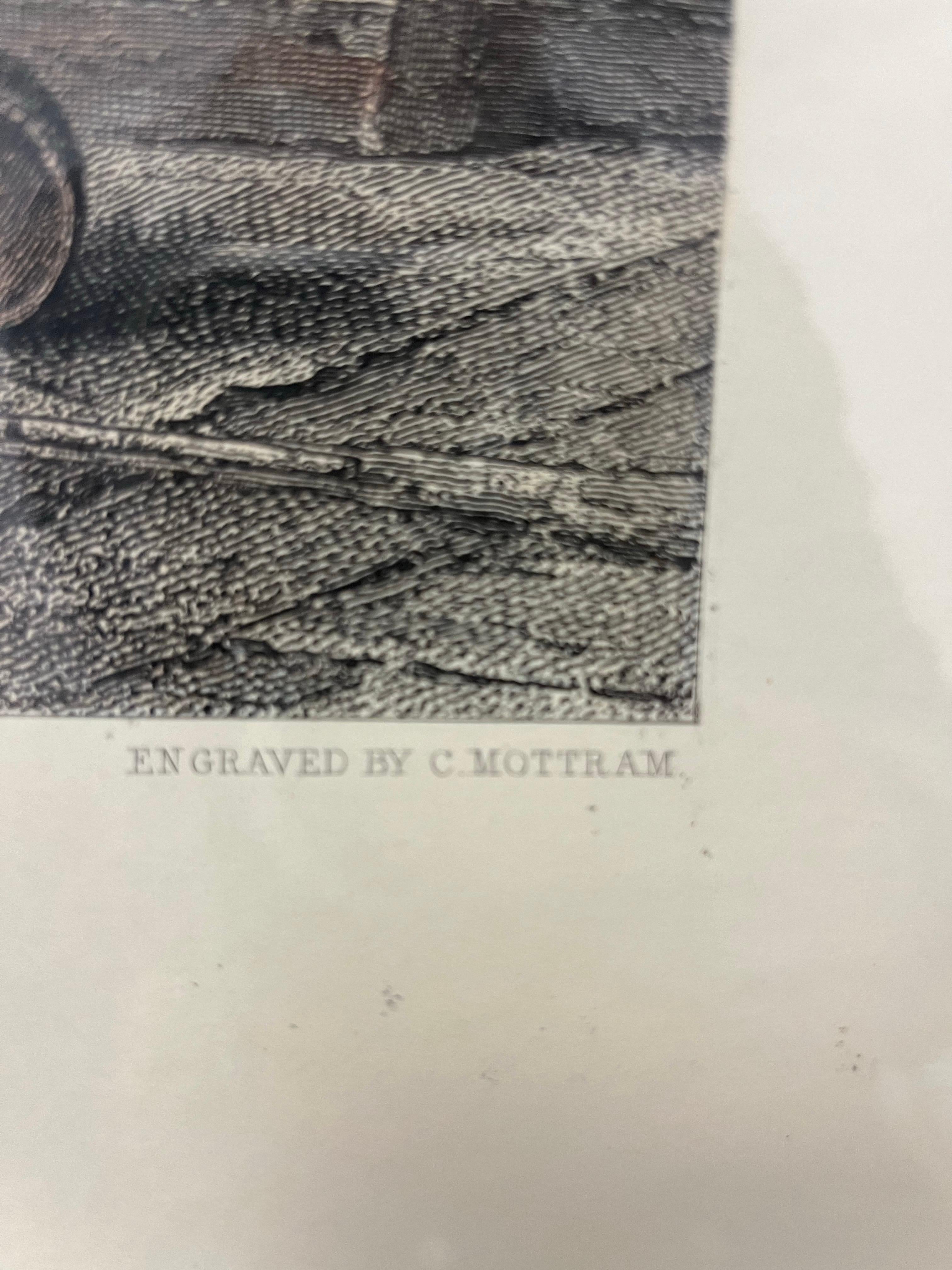 Großer nautischer Bostoner Kupferstich, graviert von C. Mottram nach dem Aquarell von J.W. Hügel im Angebot 2