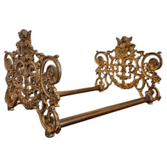 Vintage Brass Cherub Book Slide