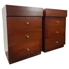 Mid Century Modern Vanleigh Nightstands 4 Drawer