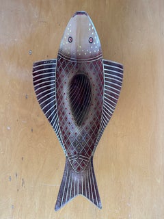 Maurice Heaton (1900-1990) Art Glass Abstract Fish Bowl Art Glass Movement