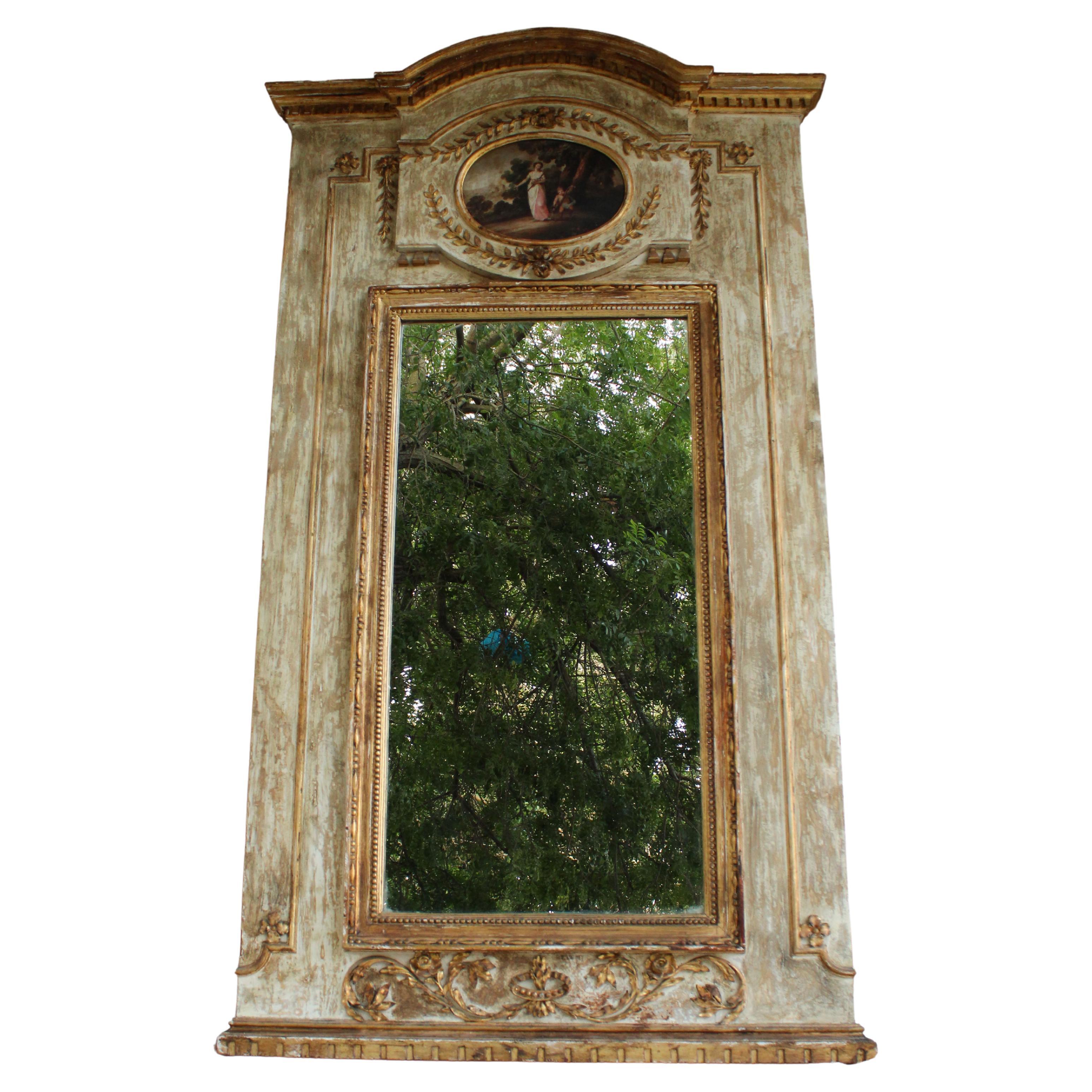 Neo-Classical Portuguese Mirror, 19th Century For Sale