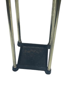English Polished Brass and Cast Iron Umbrella Stand