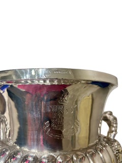 Pair of English Regency Style Silver Plated Wine Champagne Chiller Ice Buckets