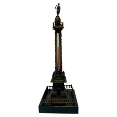 Antique Italian Grand Tour Bronze Model of Vendome Column 19th Century