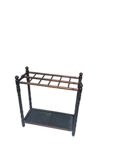 Antique English Walnut Country House Umbrella Stick Stand