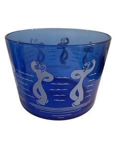 Set di ciotole per il ghiaccio "Hazel Atlas Art Deco Dancing Sailors" della serie Sportsman's
