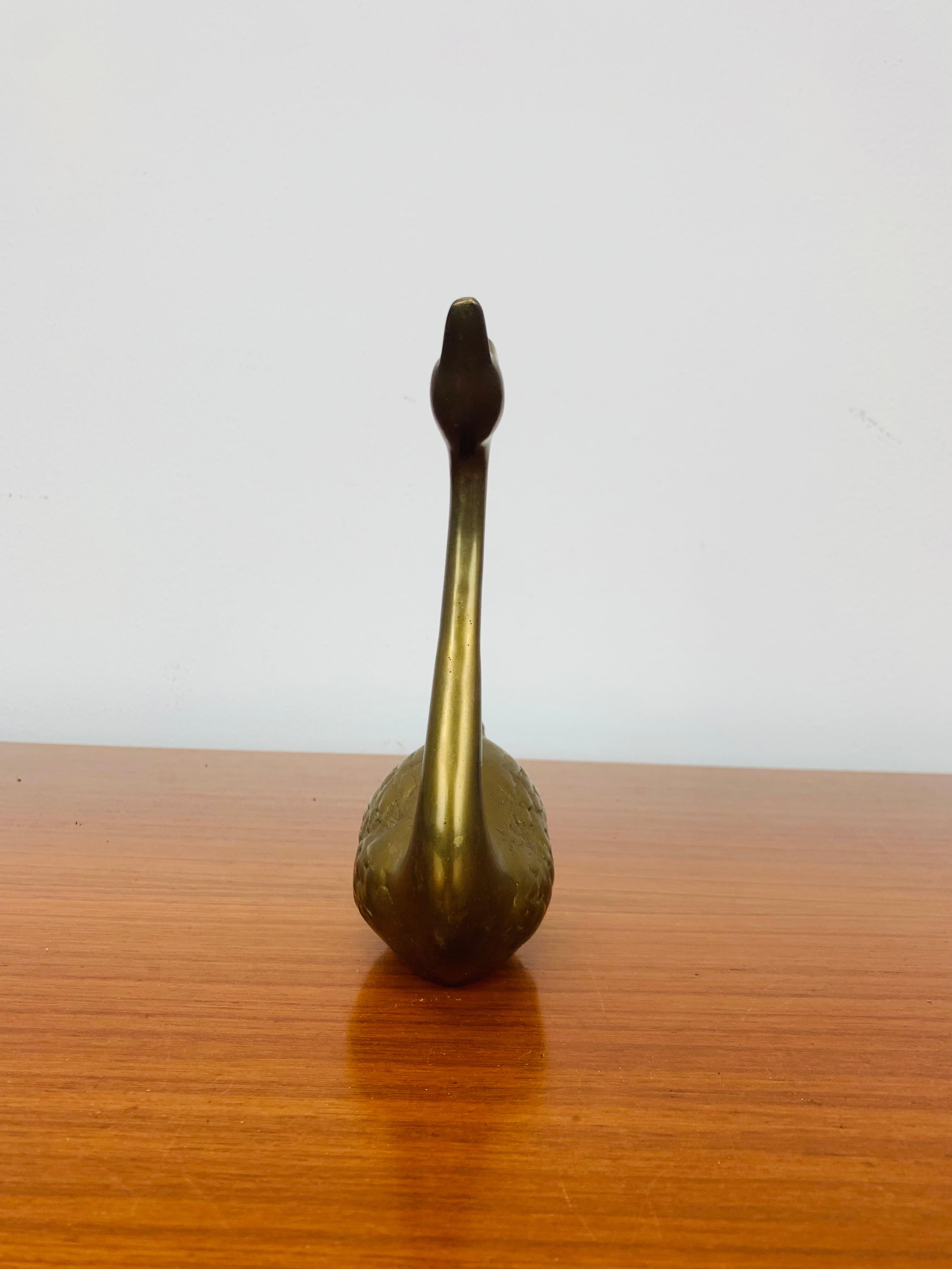 Scultura di anatra in ottone, anni '70 In condizioni buone in vendita a BELFORT, FR