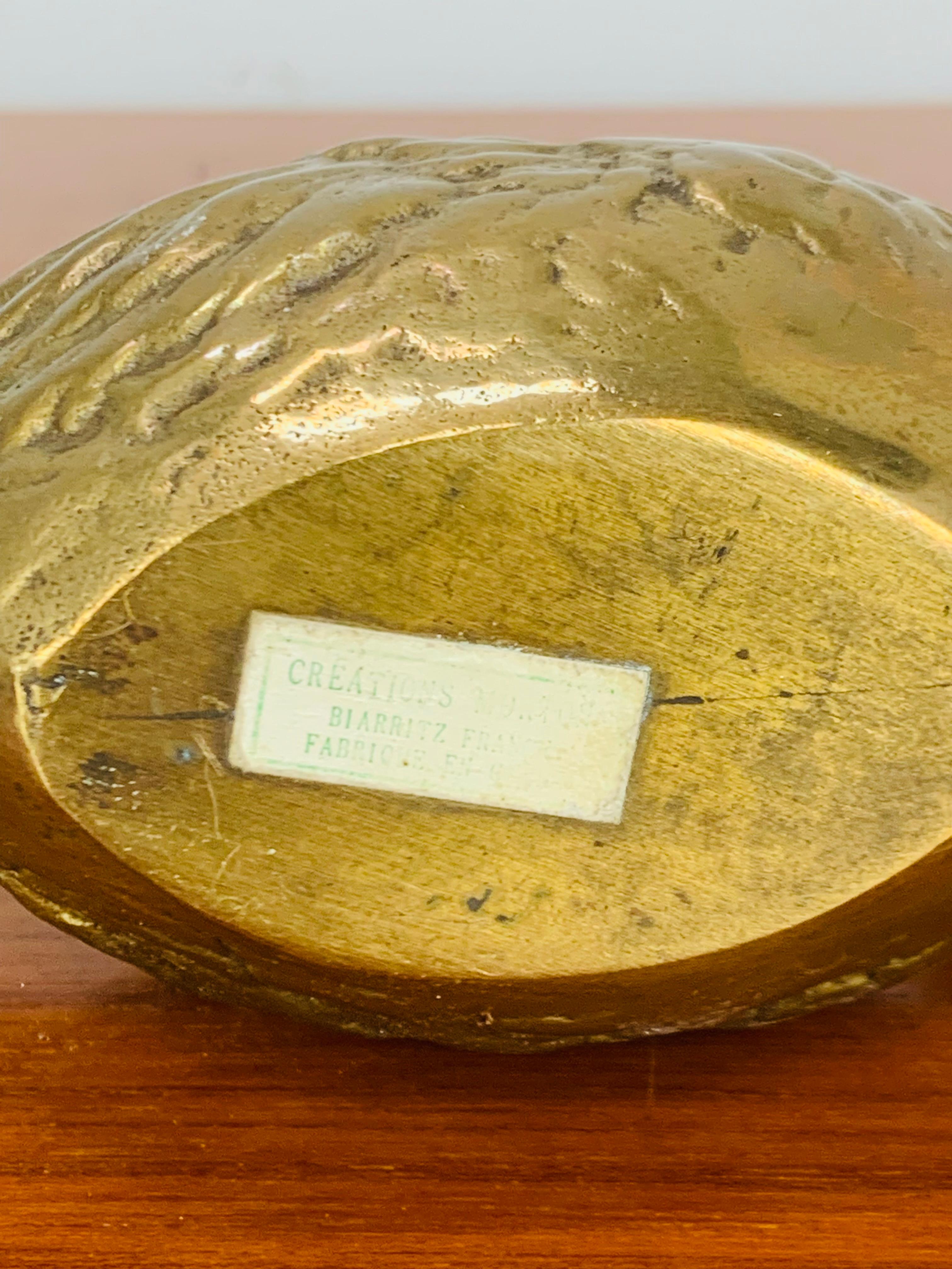 Scultura di anatra in ottone, anni '70 in vendita 2